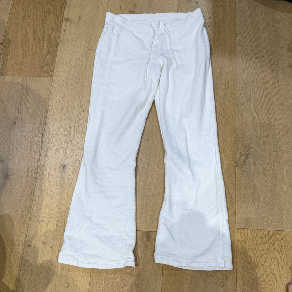 Women’s Brandy Melville White Drawstring Sweat Pants